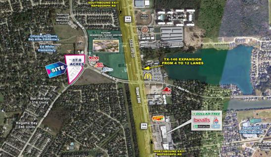 SWQ of TX-146 and Repsdorph Rd